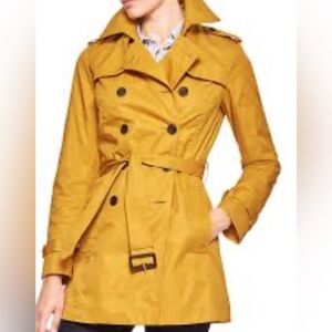 Banana Republic Mustard Double-Breasted Trench Coat sold out style ladies SM